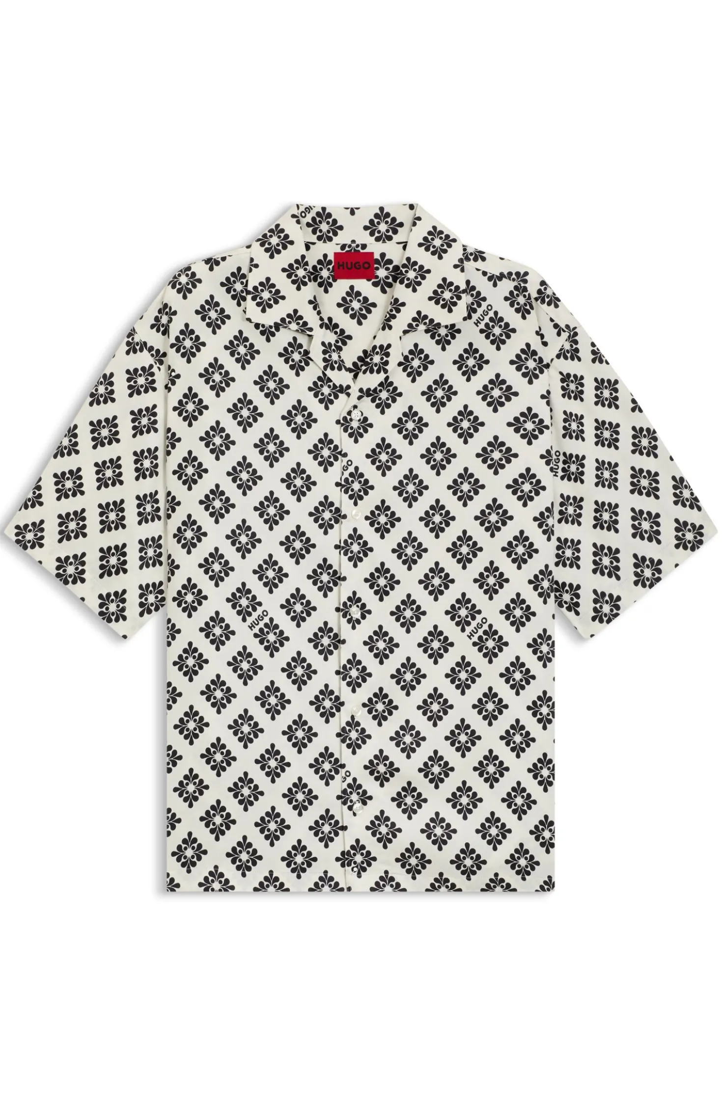 Oversized Hemd mit Statement-Print