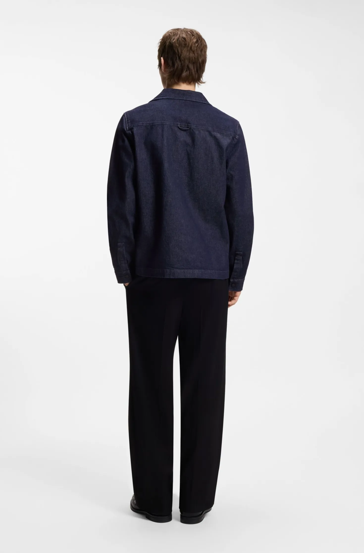 Oversized Overshirt aus festem japanischem Denim