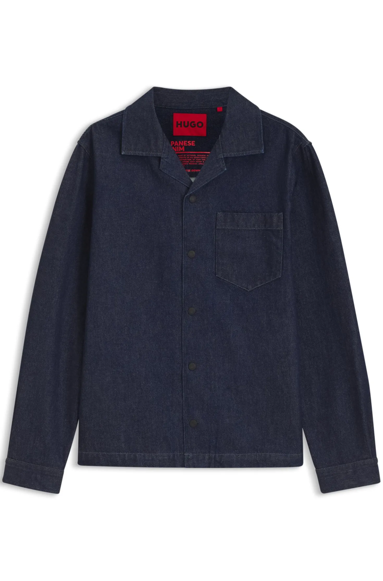 Oversized Overshirt aus festem japanischem Denim