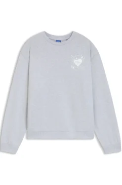 Oversized Sweatshirt aus Baumwoll-Terry mit Logo-Artwork