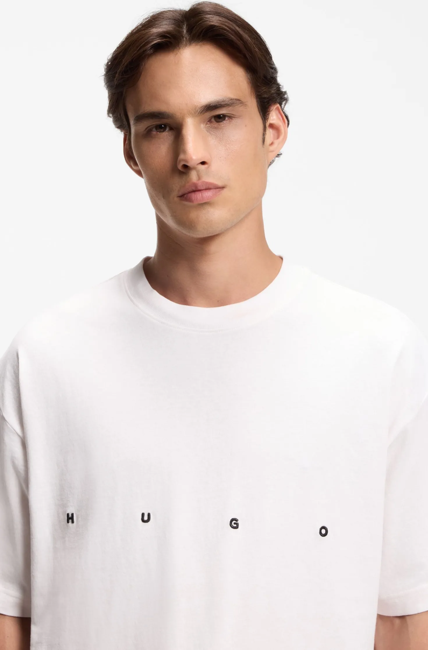 Oversized T-Shirt aus Baumwolle mit markantem Logo-Print