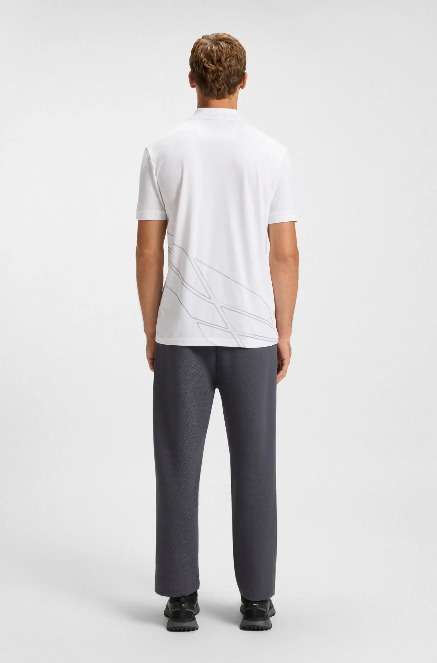 Paddy Poloshirt aus Baumwoll-Mix mit Artwork