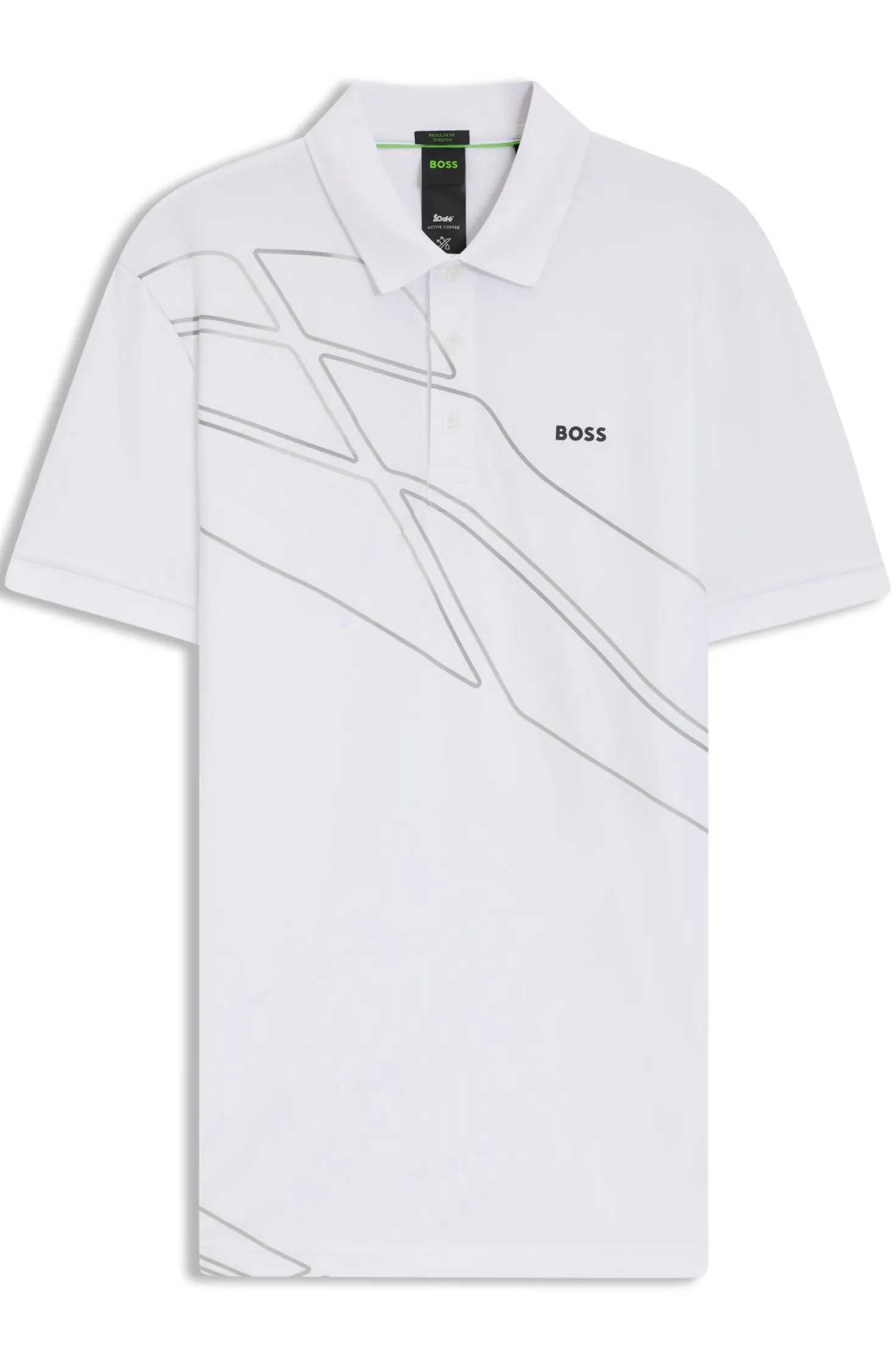 Paddy Poloshirt aus Baumwoll-Mix mit Artwork