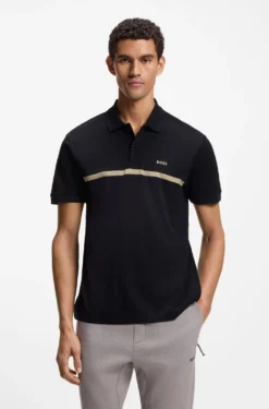 Paddy Poloshirt aus Baumwolle mit Querstreifen