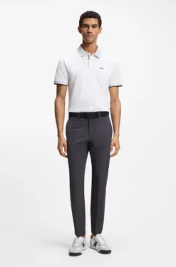 Paddy-Poloshirt aus feuchtigkeitsregulierender Stretch-Baumwolle