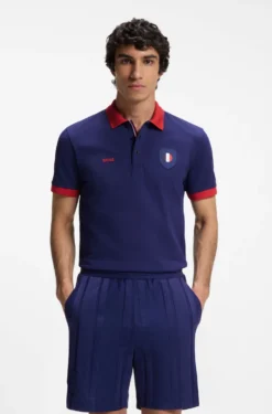 Paddy Poloshirt mit Landesflaggen-Details
