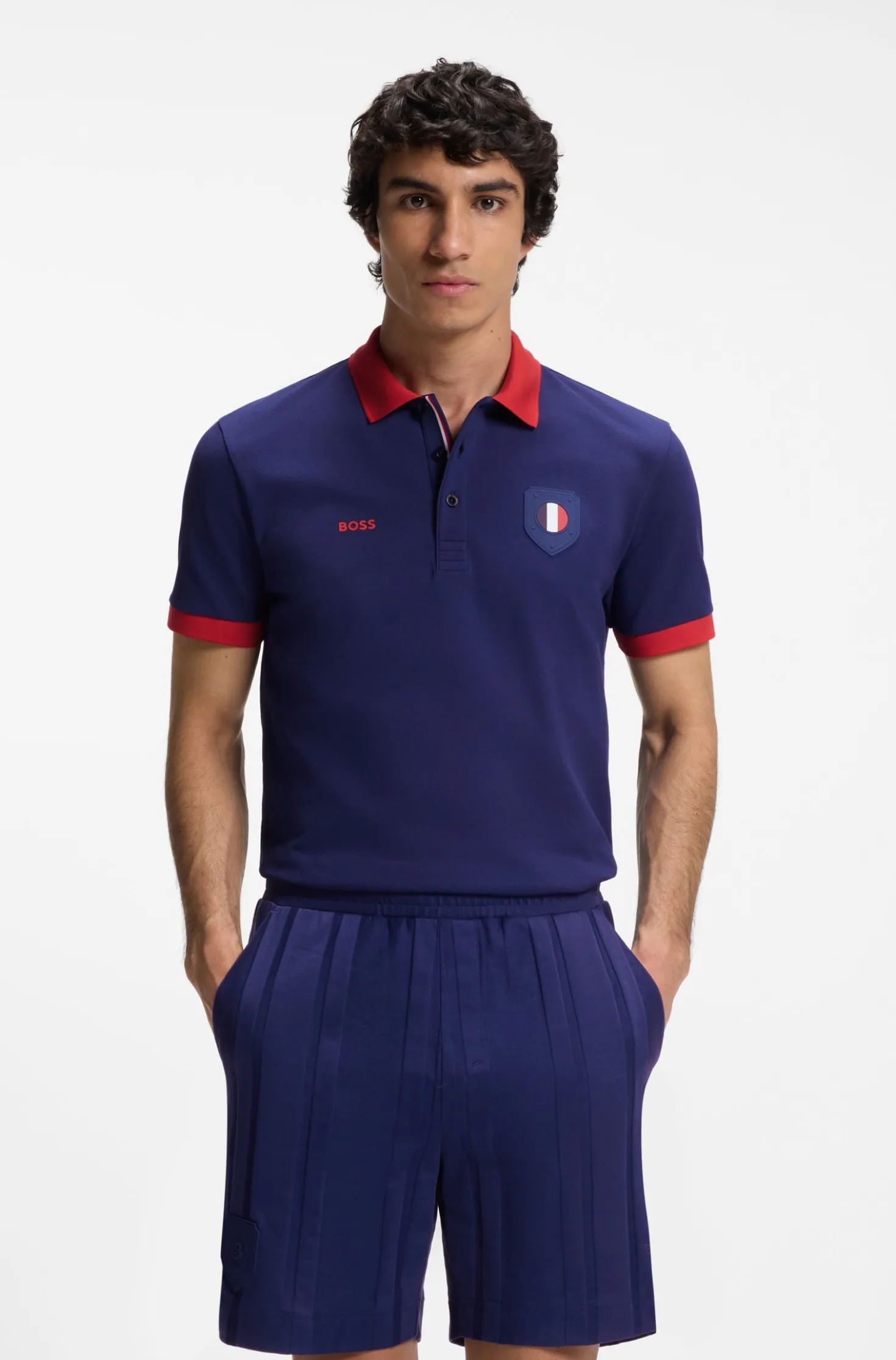 Paddy Poloshirt mit Landesflaggen-Details