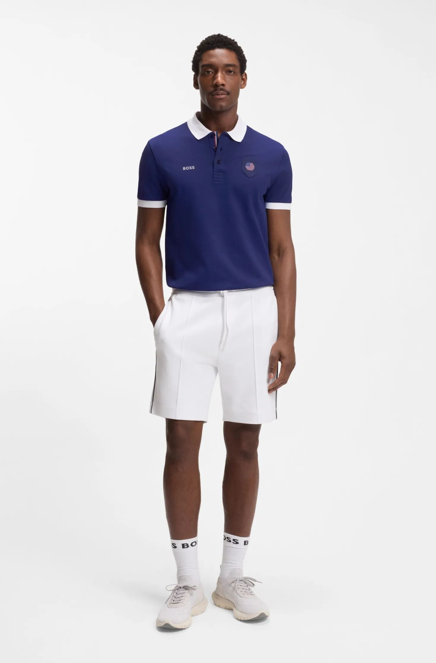 Paddy Poloshirt mit Landesflaggen-Details