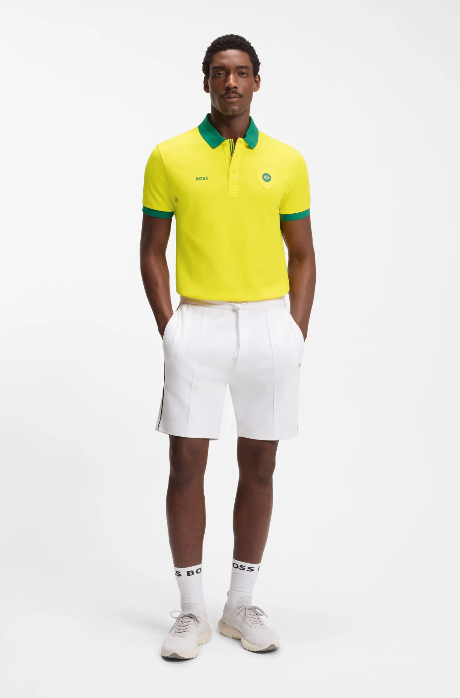 Paddy Poloshirt mit Landesflaggen-Details