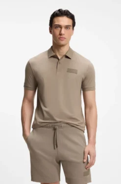 Paddy Poloshirt mit strukturiertem Logo-Patch