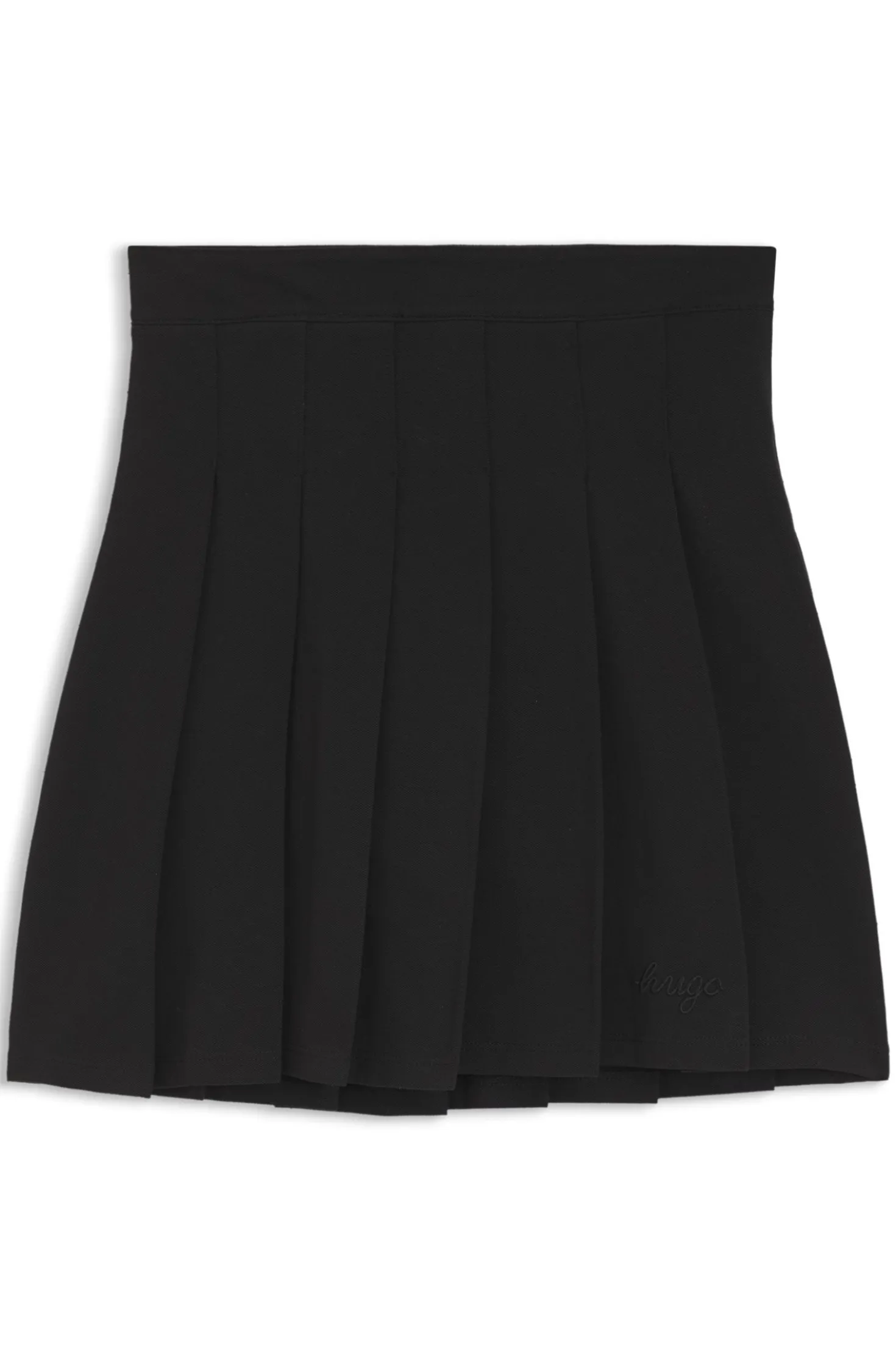 Plissee-Rock aus Stretch-Baumwolle mit integrierter Shorts