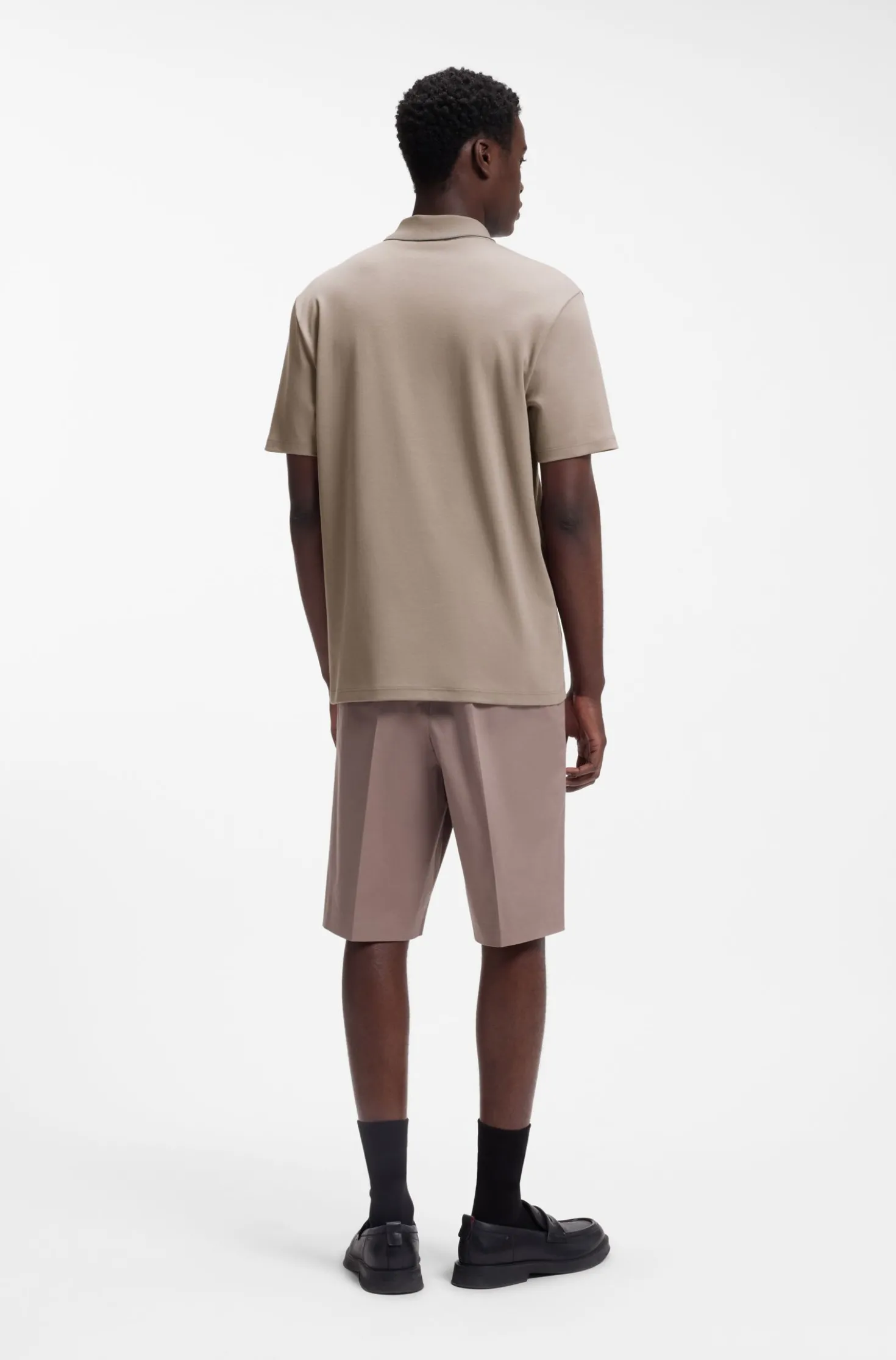 Poloshirt aus Baumwoll-Jersey mit Kontrastkanten