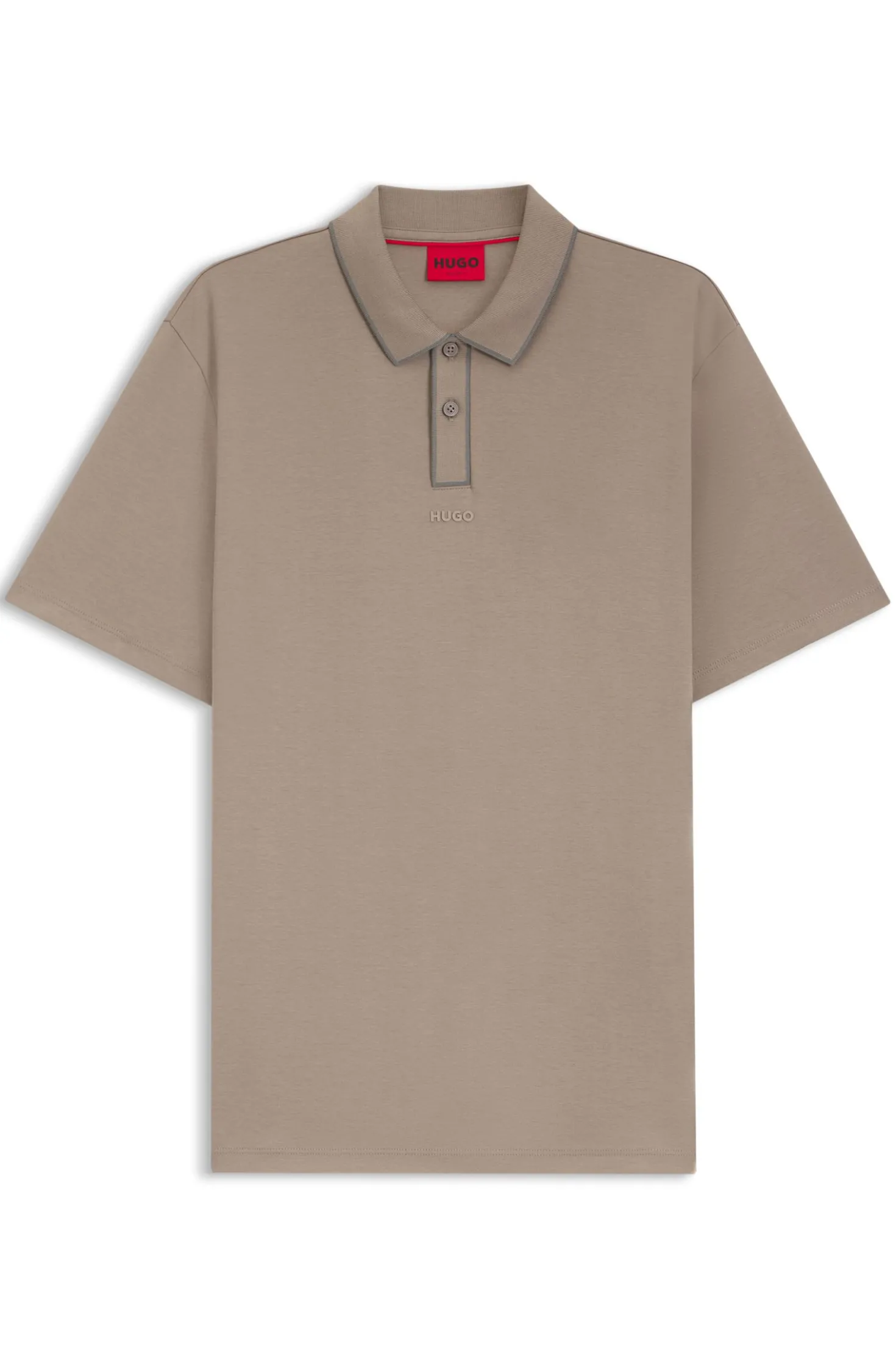 Poloshirt aus Baumwoll-Jersey mit Kontrastkanten