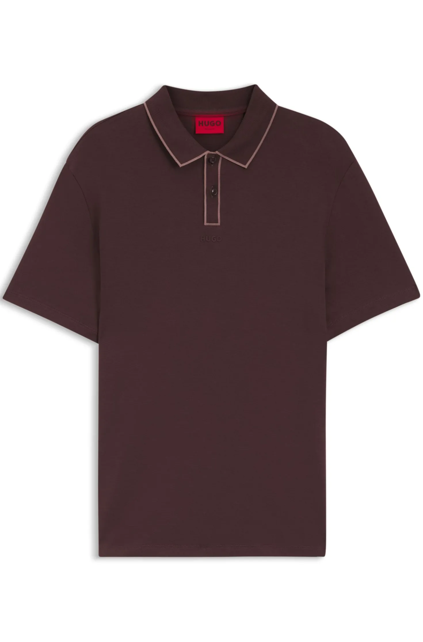 Poloshirt aus Baumwoll-Jersey mit Kontrastkanten
