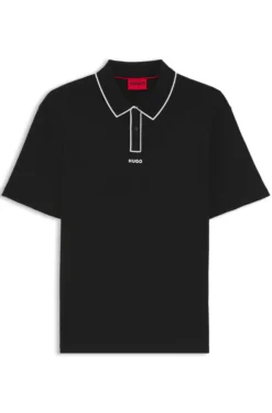 Poloshirt aus Baumwoll-Jersey mit Kontrastkanten