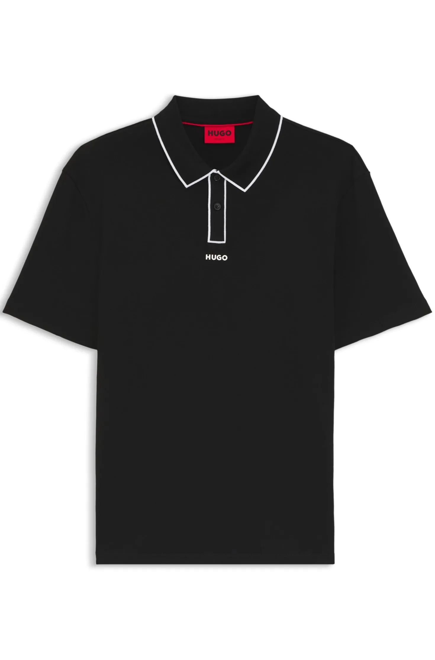 Poloshirt aus Baumwoll-Jersey mit Kontrastkanten