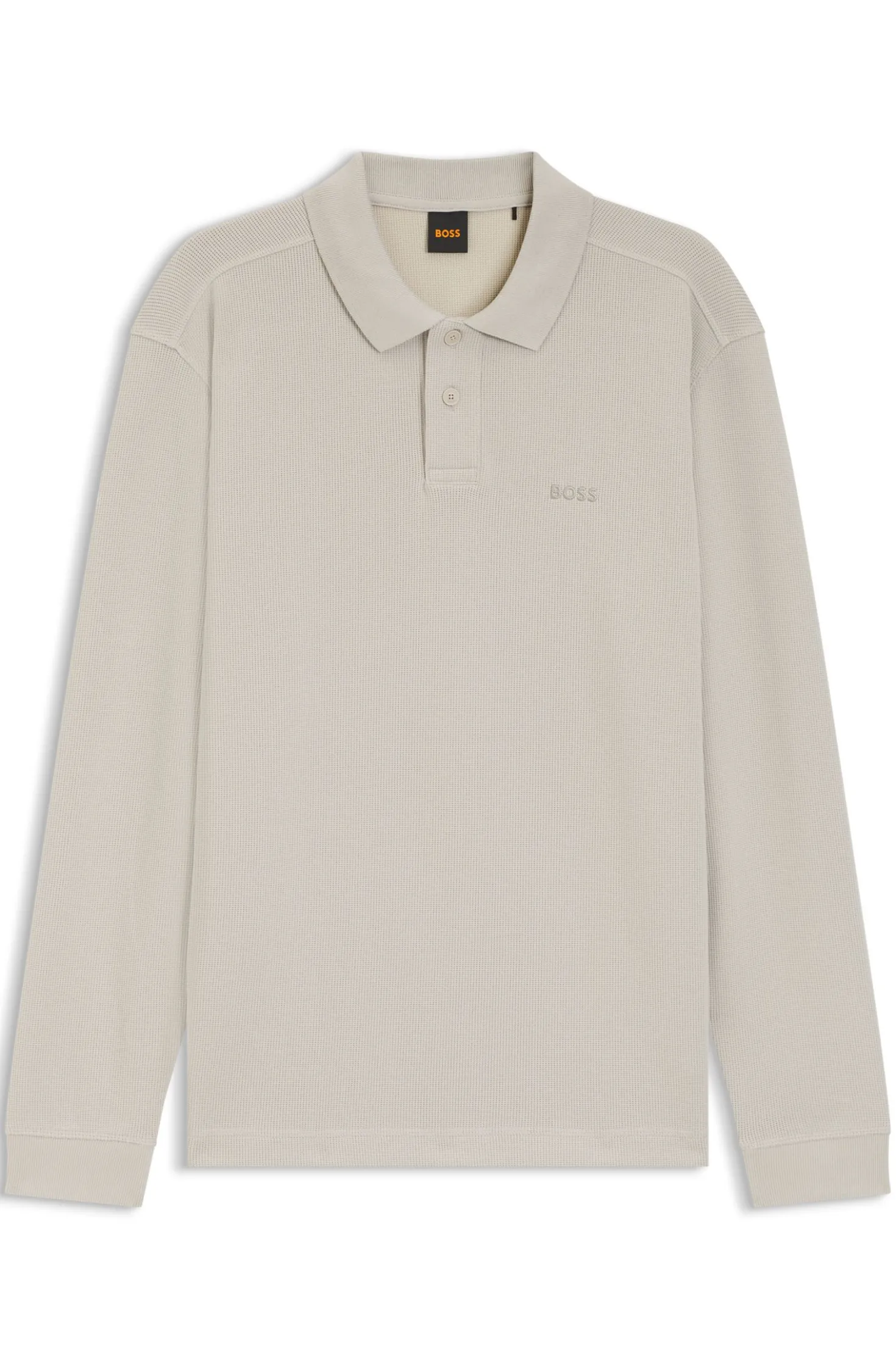 Poloshirt aus Baumwoll-Mix mit Waffelstruktur