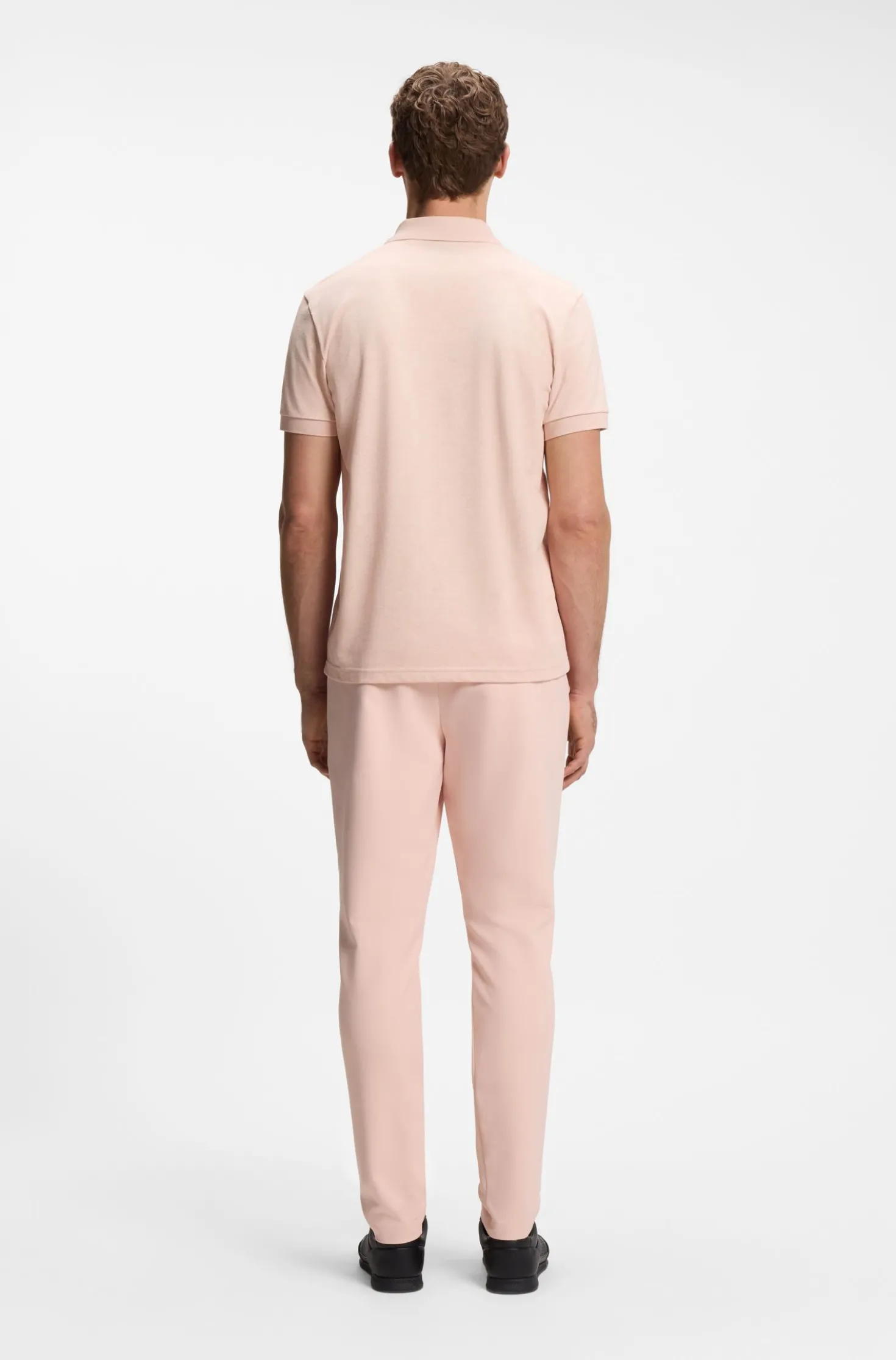 Poloshirt aus Baumwoll-Piqué mit Allover-Print
