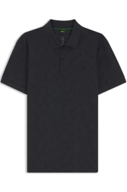 Poloshirt aus Baumwoll-Piqué mit Allover-Print