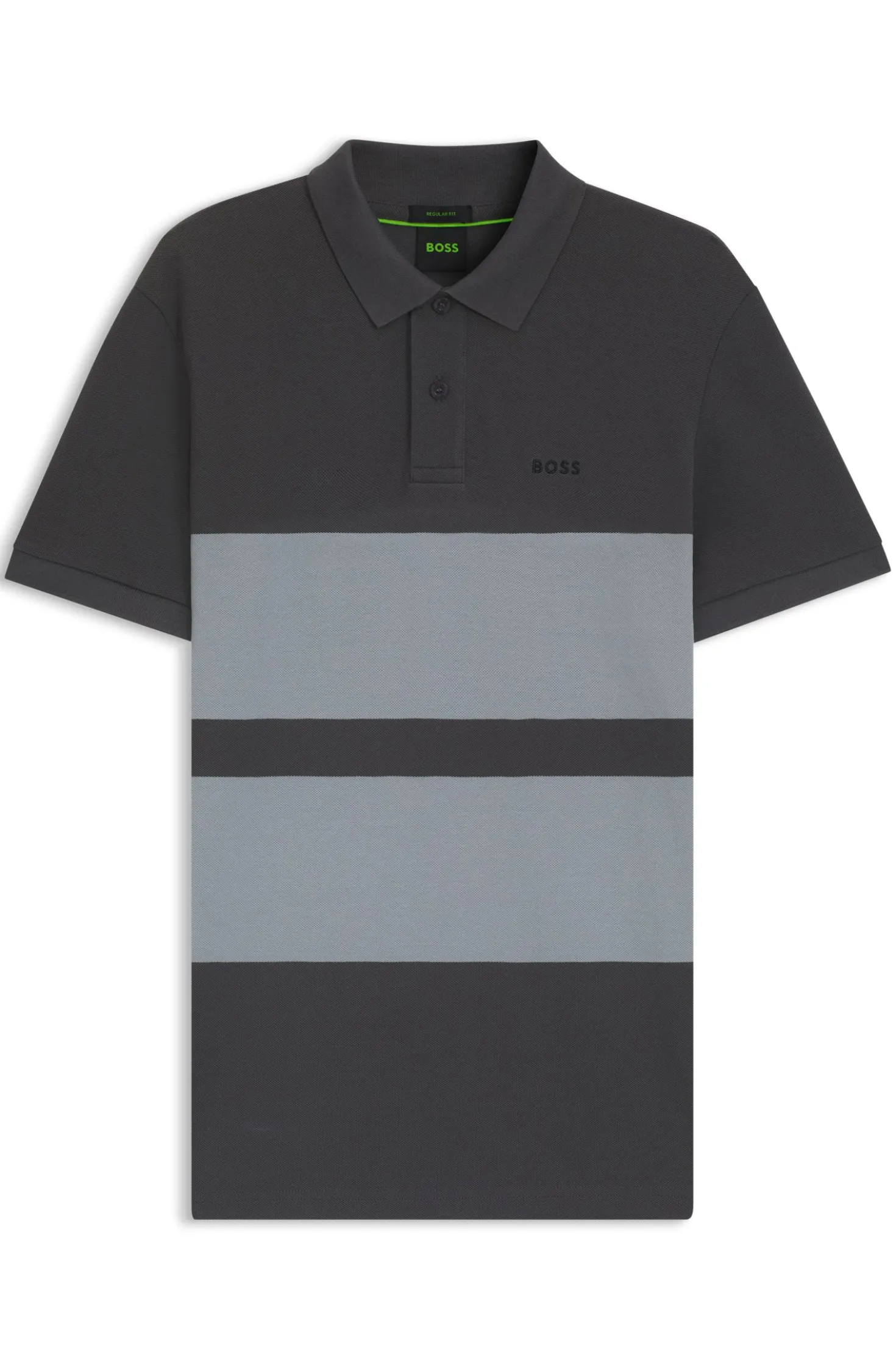 Poloshirt aus Baumwoll-Piqué mit Blockstreifen