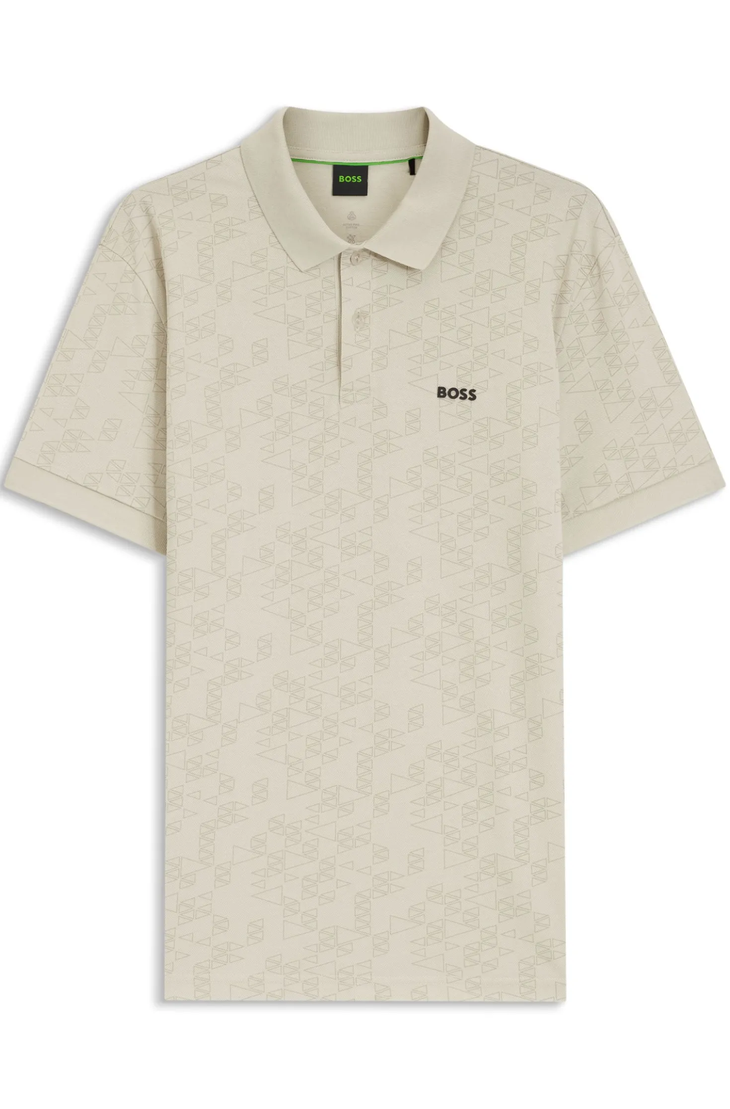 Poloshirt aus Baumwoll-Piqué mit Allover-Print