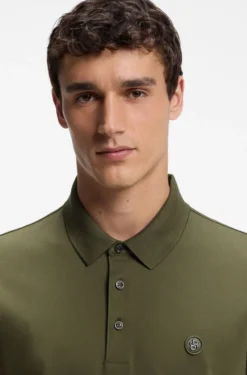Poloshirt aus merzerisierter Baumwolle mit Double-B-Monogramm