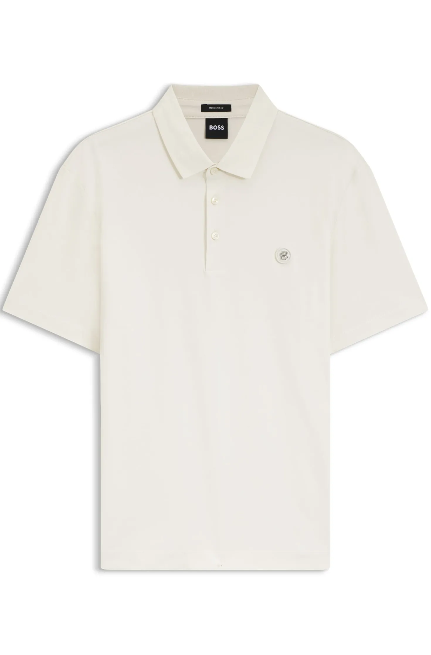 Poloshirt aus merzerisierter Baumwolle mit Double-B-Monogramm