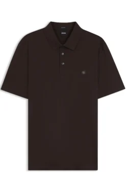 Poloshirt aus merzerisierter Baumwolle mit Double-B-Monogramm