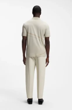 Poloshirt aus Pima-Baumwolle mit platziertem Print