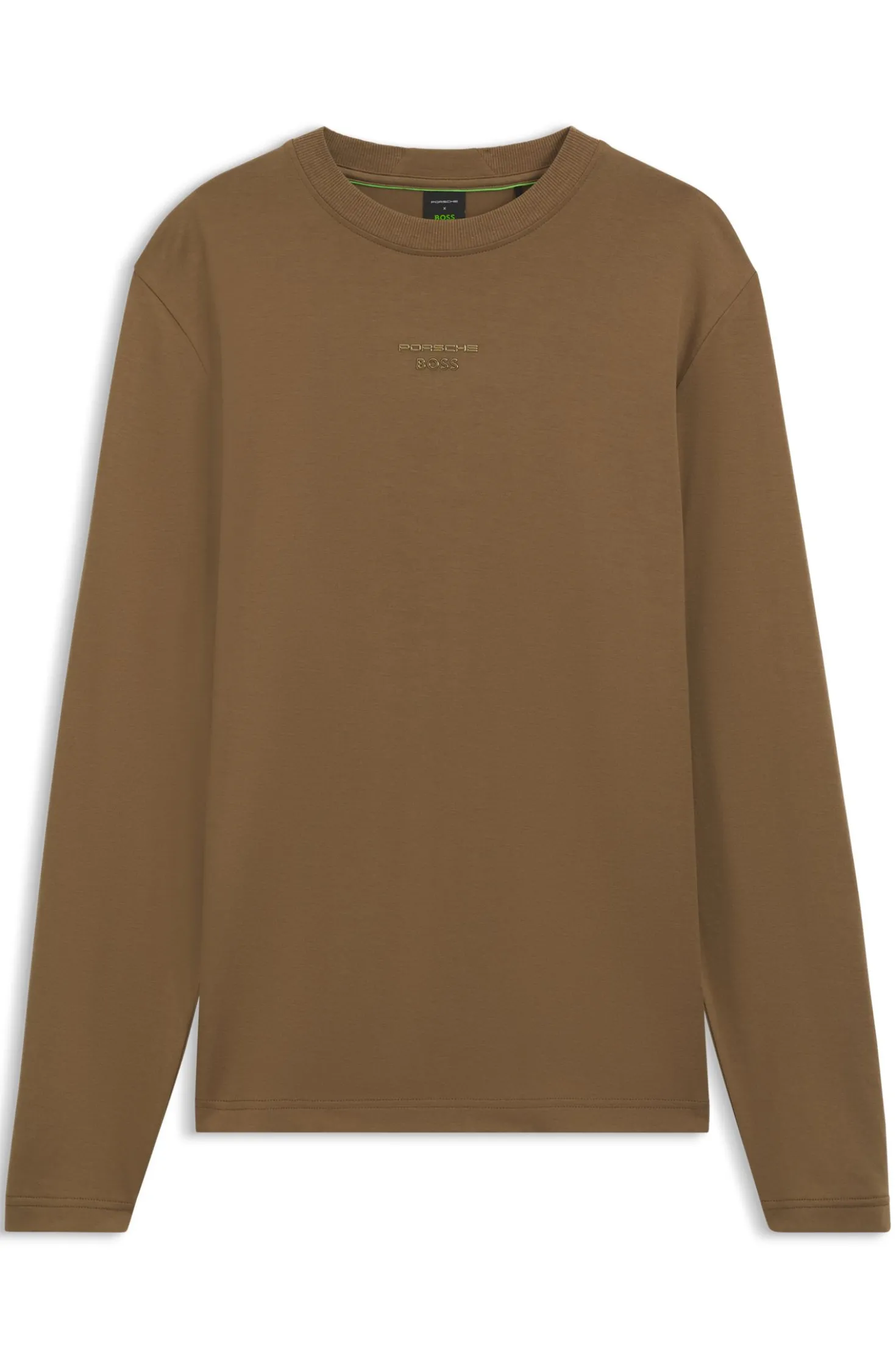 Porsche x BOSS Langarmshirt mit glänzendem Logo