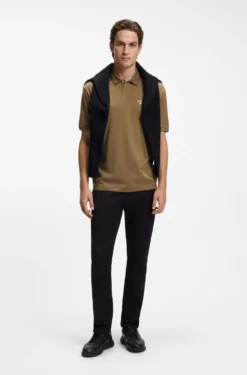 Porsche x BOSS Poloshirt mit glänzendem Logo