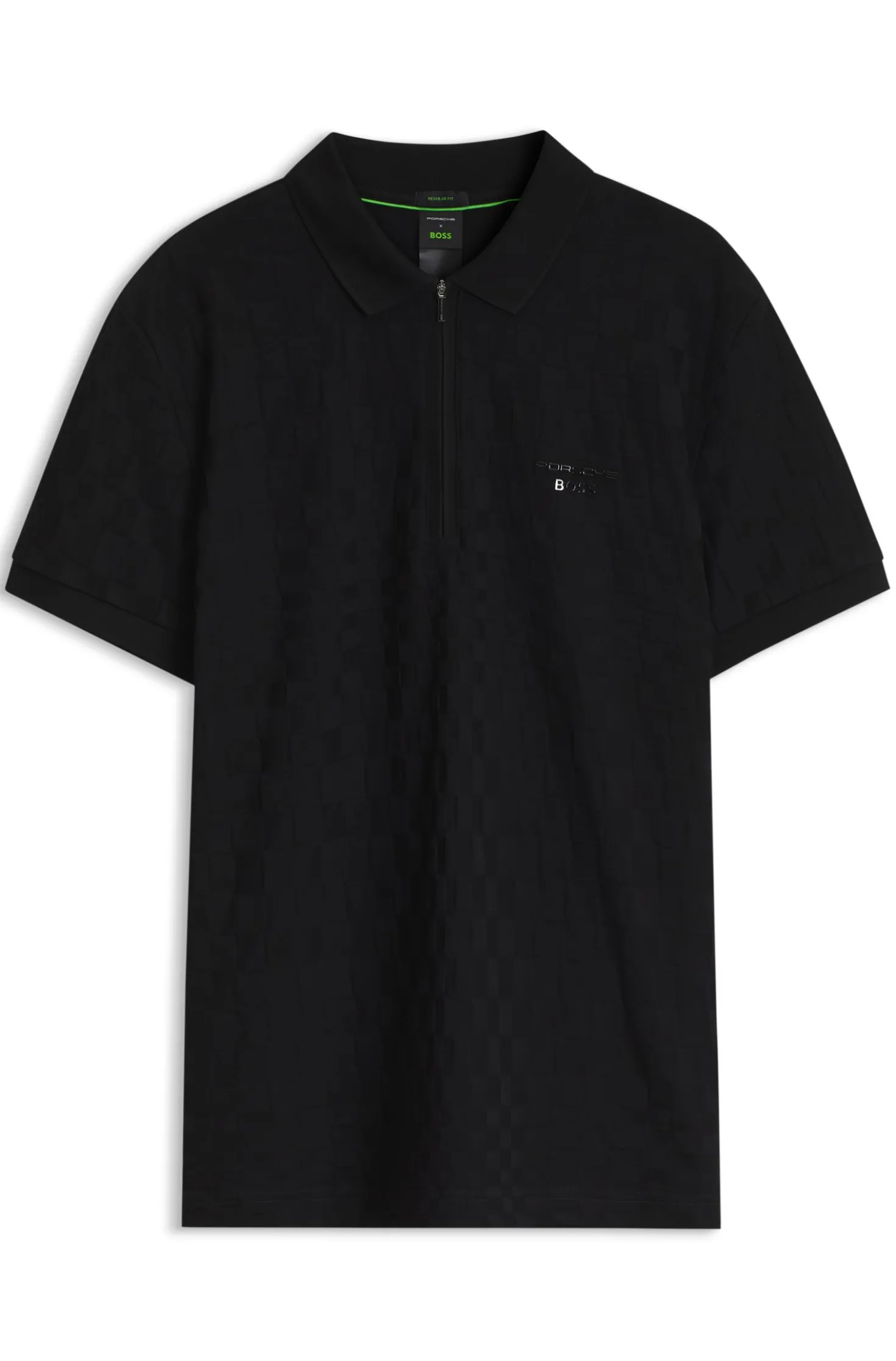 Porsche x BOSS Poloshirt mit Pasha-Muster