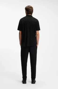 Porsche x BOSS Regular-Fit Hemd aus Baumwoll-Jacquard
