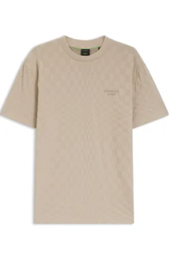 Porsche x BOSS T-Shirt aus Baumwolle mit Pasha-Muster