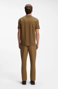 Porsche x BOSS T-Shirt aus Baumwolle mit Pasha-Muster