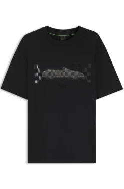 Porsche x BOSS T-Shirt mit glänzendem Artwork