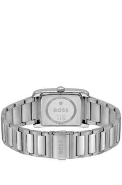 PRINCIPLE Uhr mit Gliederarmband und skelettiertem, blauem Zifferblatt mit Struktur