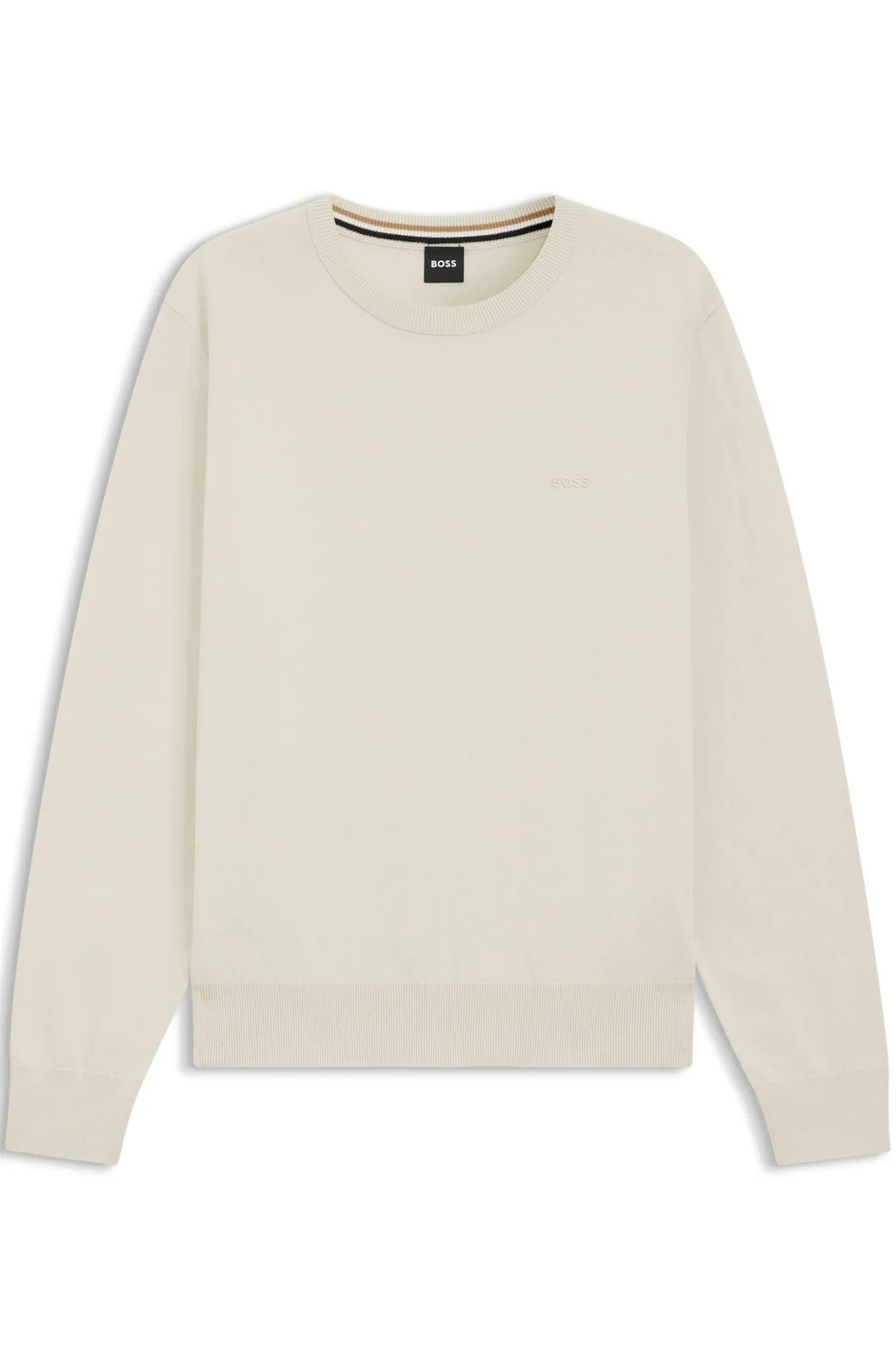 Pullover aus Baumwolle mit Logo-Stickerei