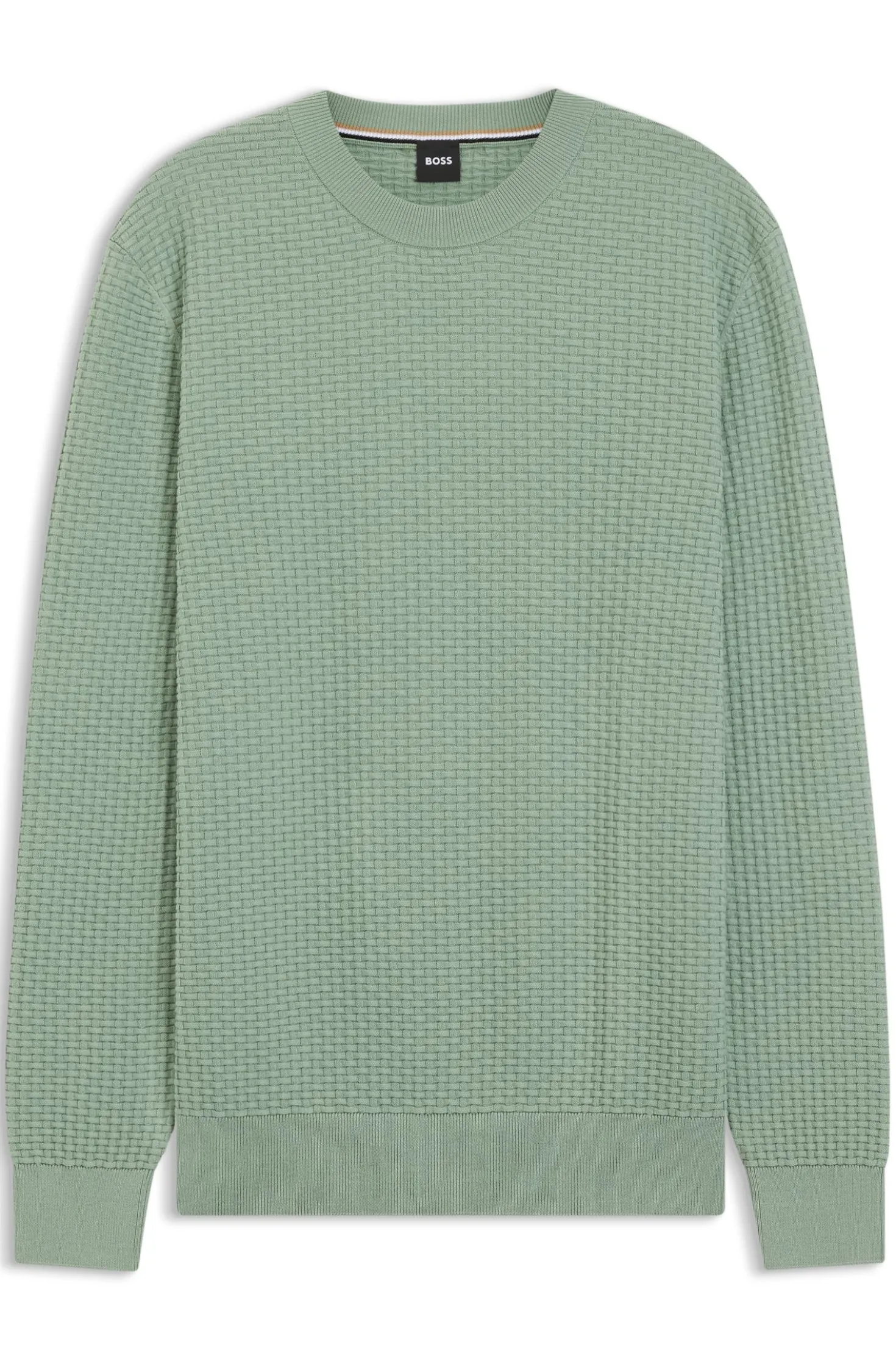 Pullover aus Baumwolle mit Strickstruktur