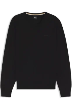 Pullover aus Baumwolle mit V-Ausschnitt