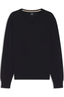 Pullover aus Baumwolle mit V-Ausschnitt