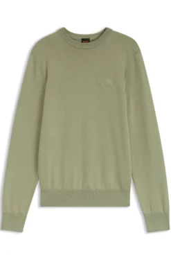 Pullover aus Baumwoll-Mix mit Logo-Patch