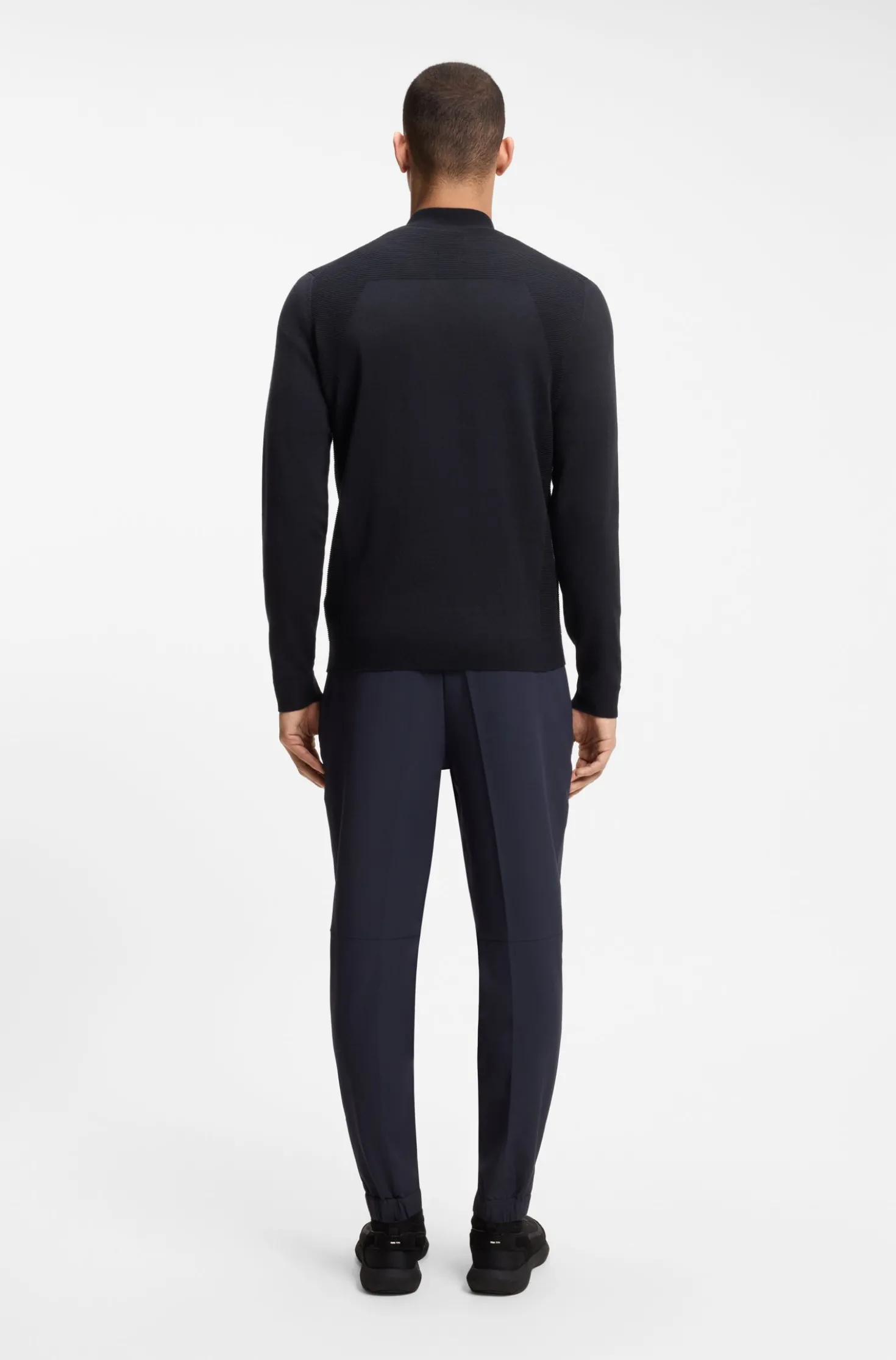 Pullover aus Baumwoll-Mix mit Troyerkragen