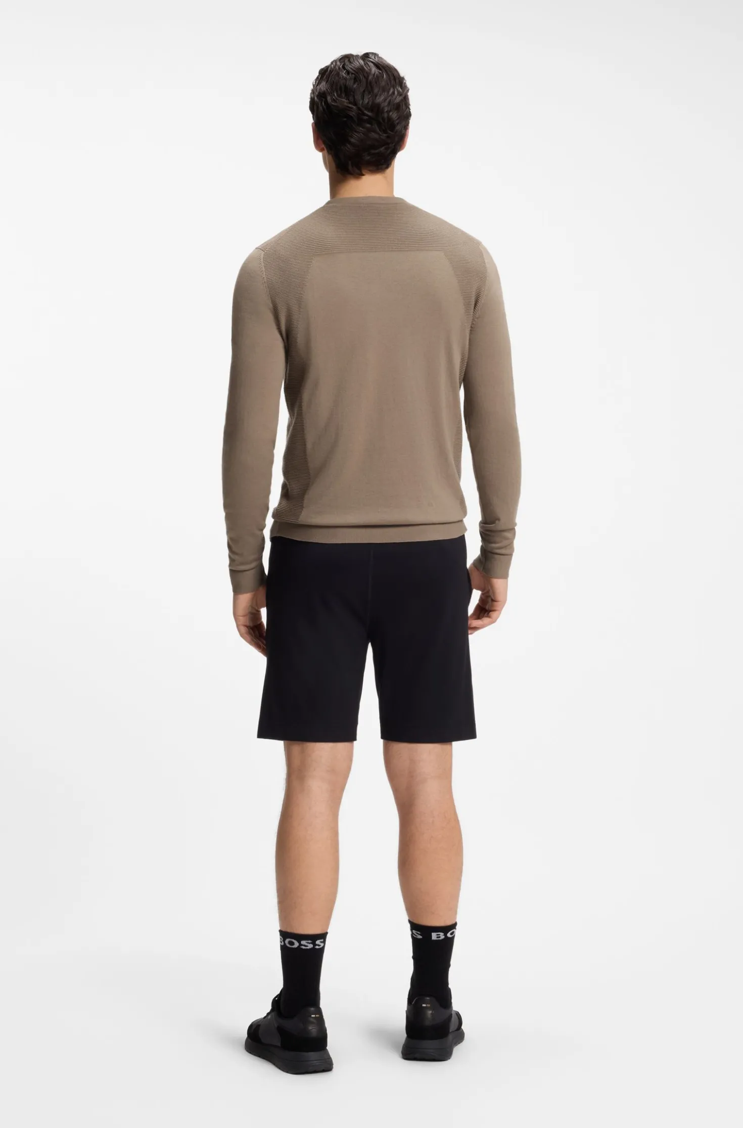 Pullover aus Baumwoll-Mix mit Bodymapping-Struktur