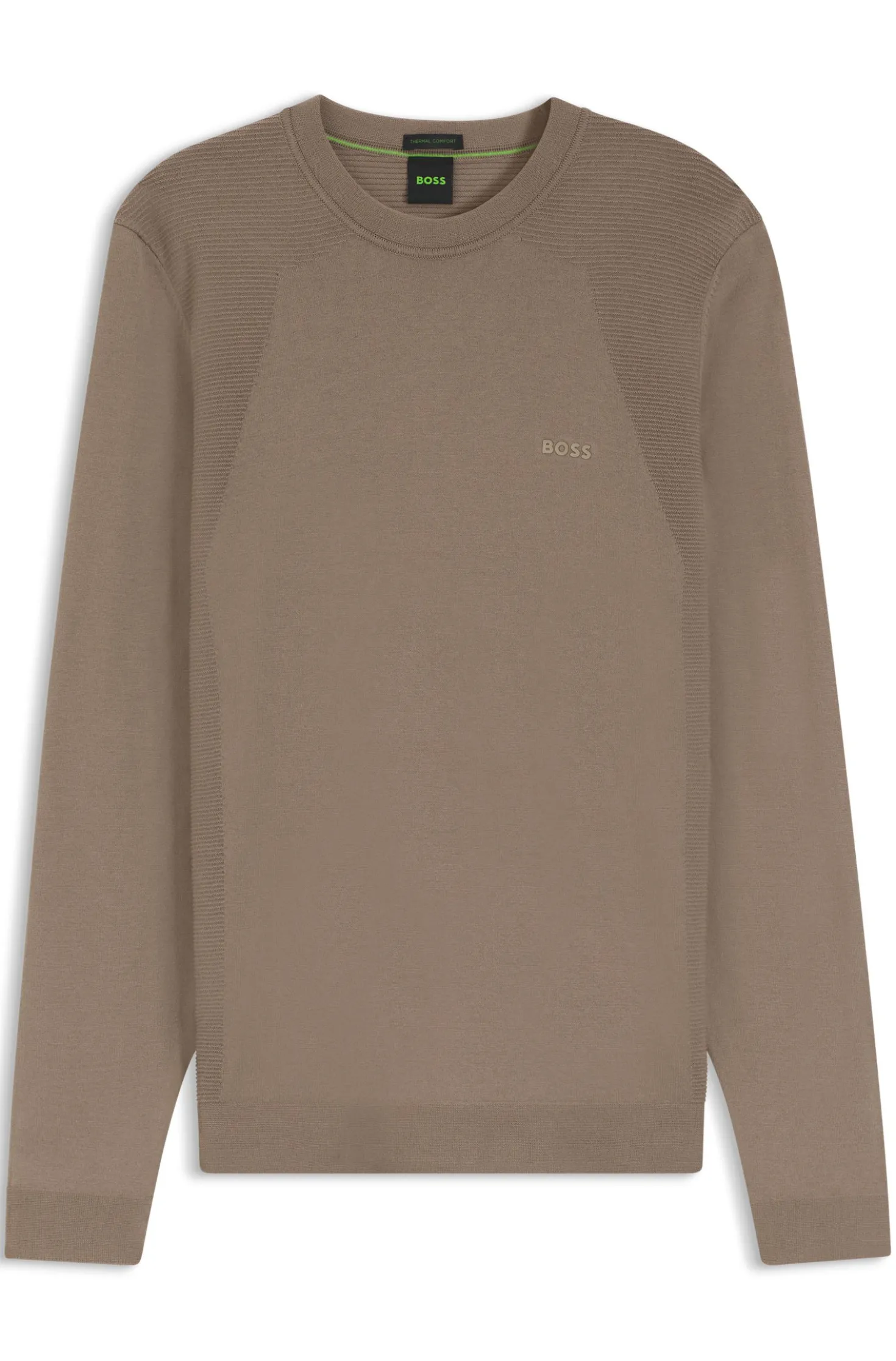 Pullover aus Baumwoll-Mix mit Bodymapping-Struktur