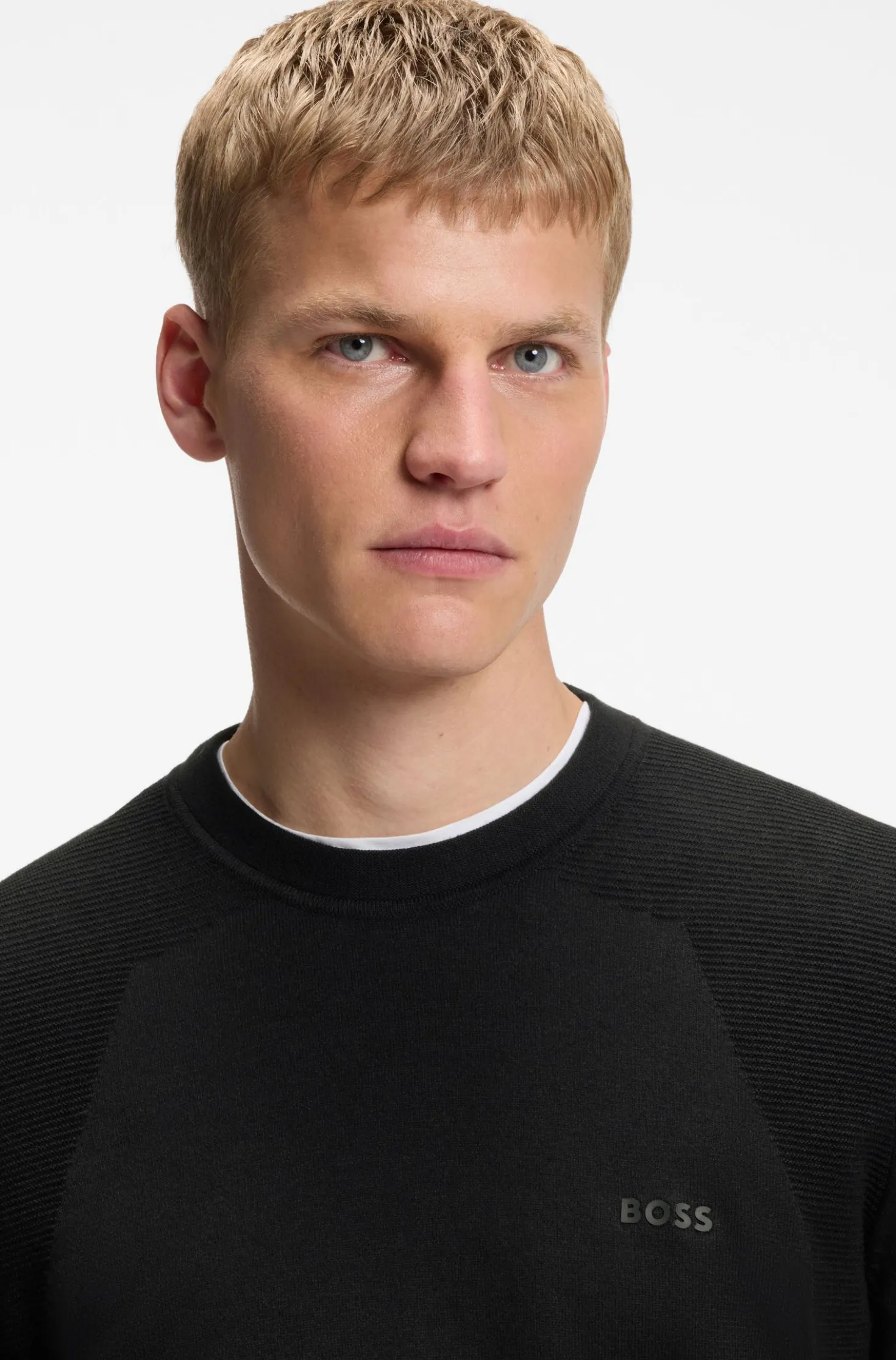 Pullover aus Baumwoll-Mix mit Bodymapping-Struktur
