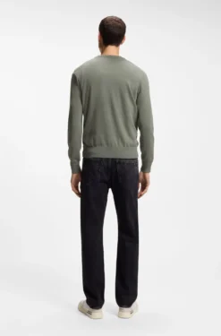 Pullover aus Baumwoll-Mix mit Logo-Patch
