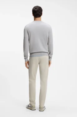 Pullover aus Baumwoll-Mix mit Logo-Patch