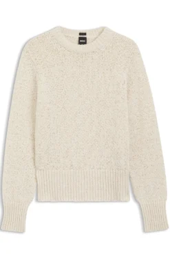 Pullover aus Baumwoll-Mix mit strukturierter Strickstruktur