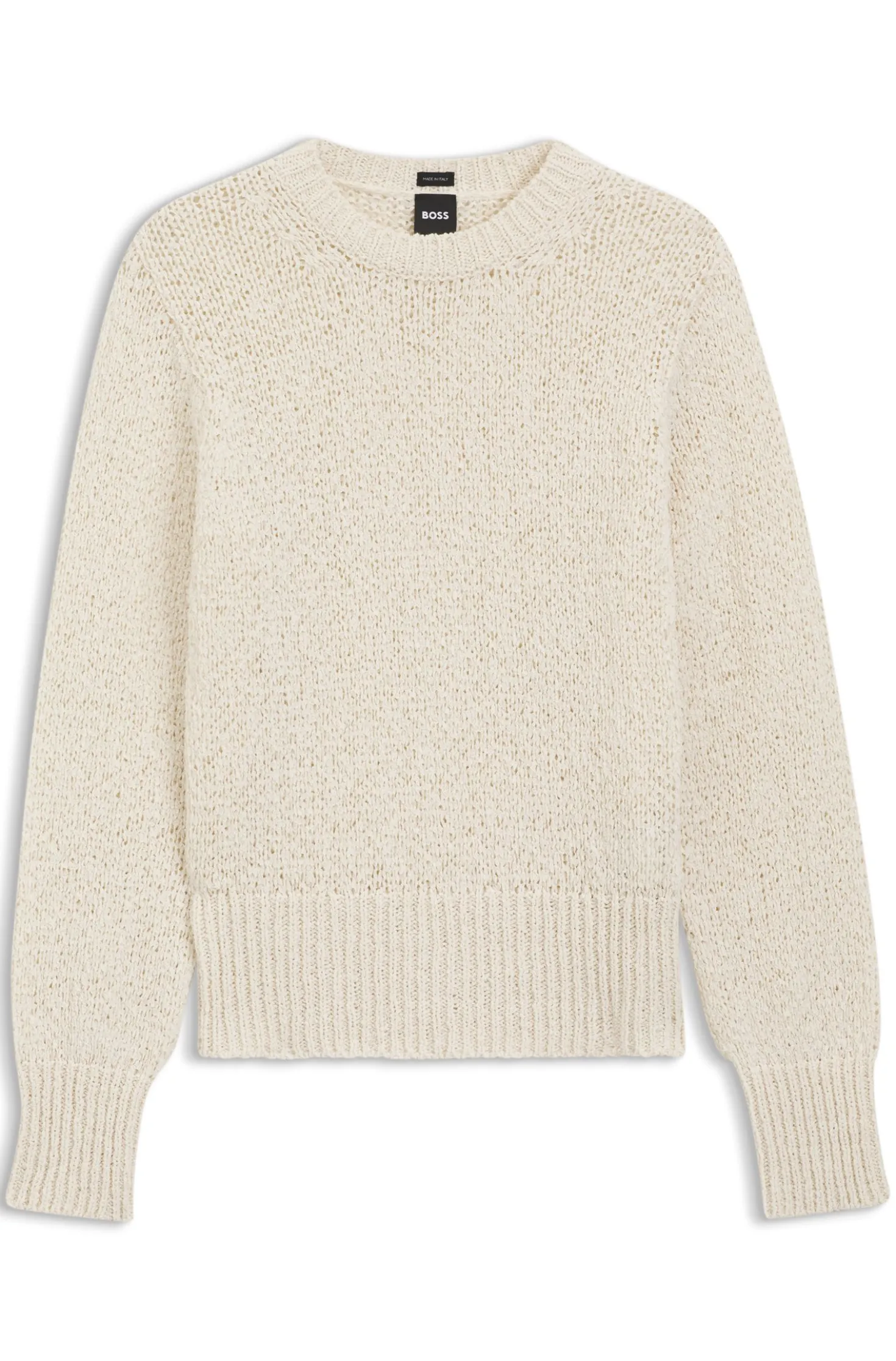 Pullover aus Baumwoll-Mix mit strukturierter Strickstruktur